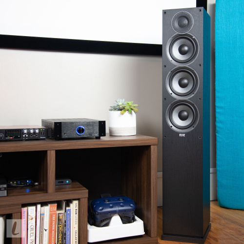 ELAC Debut 2.0 Floorstanding Speaker DF52 Black Brushed Vinyl фото 2