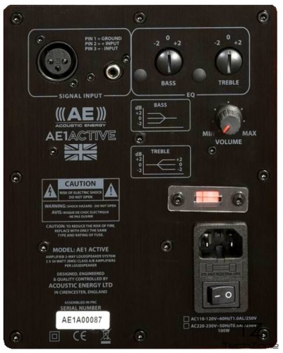 Audio-Technica AT-LPW50PB Black + Acoustic Energy AE 1 Active Piano Black фото 6