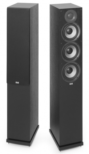 ELAC Debut 2.0 Floorstanding Speaker DF52 Black Brushed Vinyl фото 5