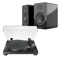 Audio-Technica AT-LPW50PB Black + Acoustic Energy AE 1 Active Piano Black