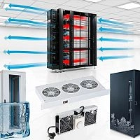 Врезной монтаж и настройка контроллера системы охлаждения серверного шкафа
