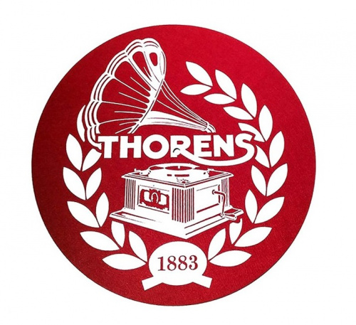 Thorens Felt mat, 300mm, красно-белый