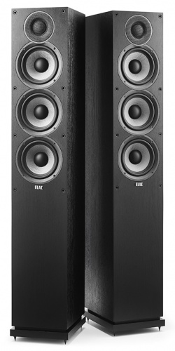 ELAC Debut 2.0 Floorstanding Speaker DF52 Black Brushed Vinyl