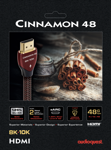 AUDIOQUEST hd 3.0m 48G HDMI Cinnamon Braided фото 3