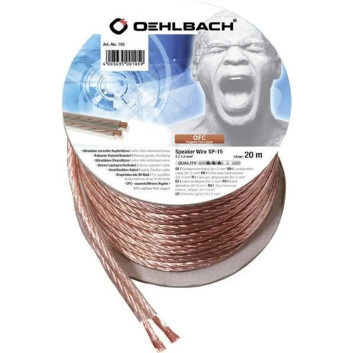 Oehlbach Speaker Wire SP-15/1000, 2х1.5 мм2, 10m фото 2