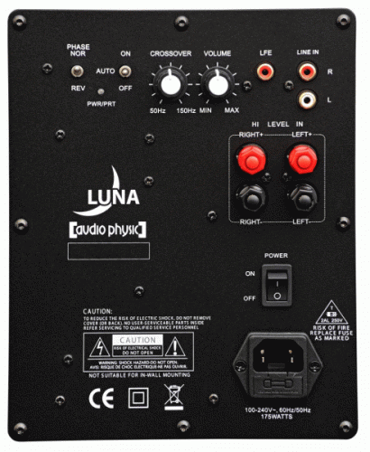 Audio Physic LUNA Subwoofer GLASS BLACK фото 3
