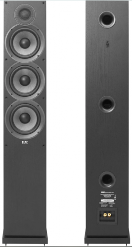 ELAC Debut 2.0 Floorstanding Speaker DF62 Black Brushed Vinyl фото 2