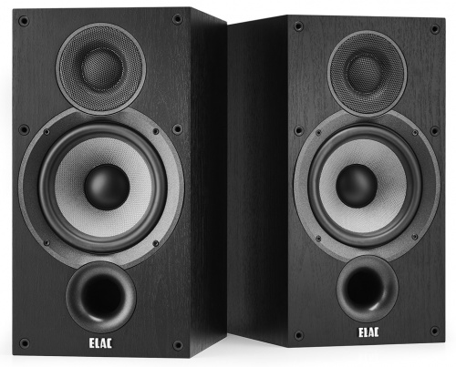 ELAC Debut 2.0 Bookshelf Speakers DB62 Black Brushed Vinyl фото 4