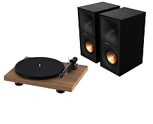 Pro-Ject Debut Carbon EVO 2M-Red + Klipsch R-50PM Black