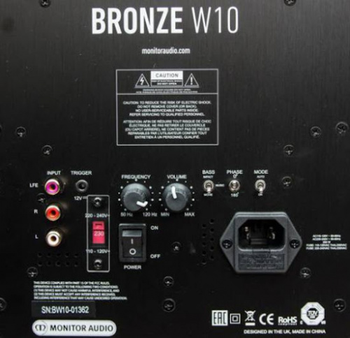 MONITOR AUDIO Bronze W10 Black (6G) фото 2