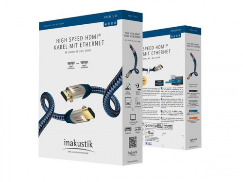 Inakustik Premium High Speed HDMI Cable with Ethernet 5,0m фото 2