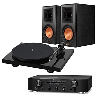 Pro-Ject Debut Carbon EVO 2M-Red + Marantz PM6007 + Klipsch RP-600M