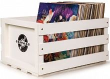 Record Storage Crate White